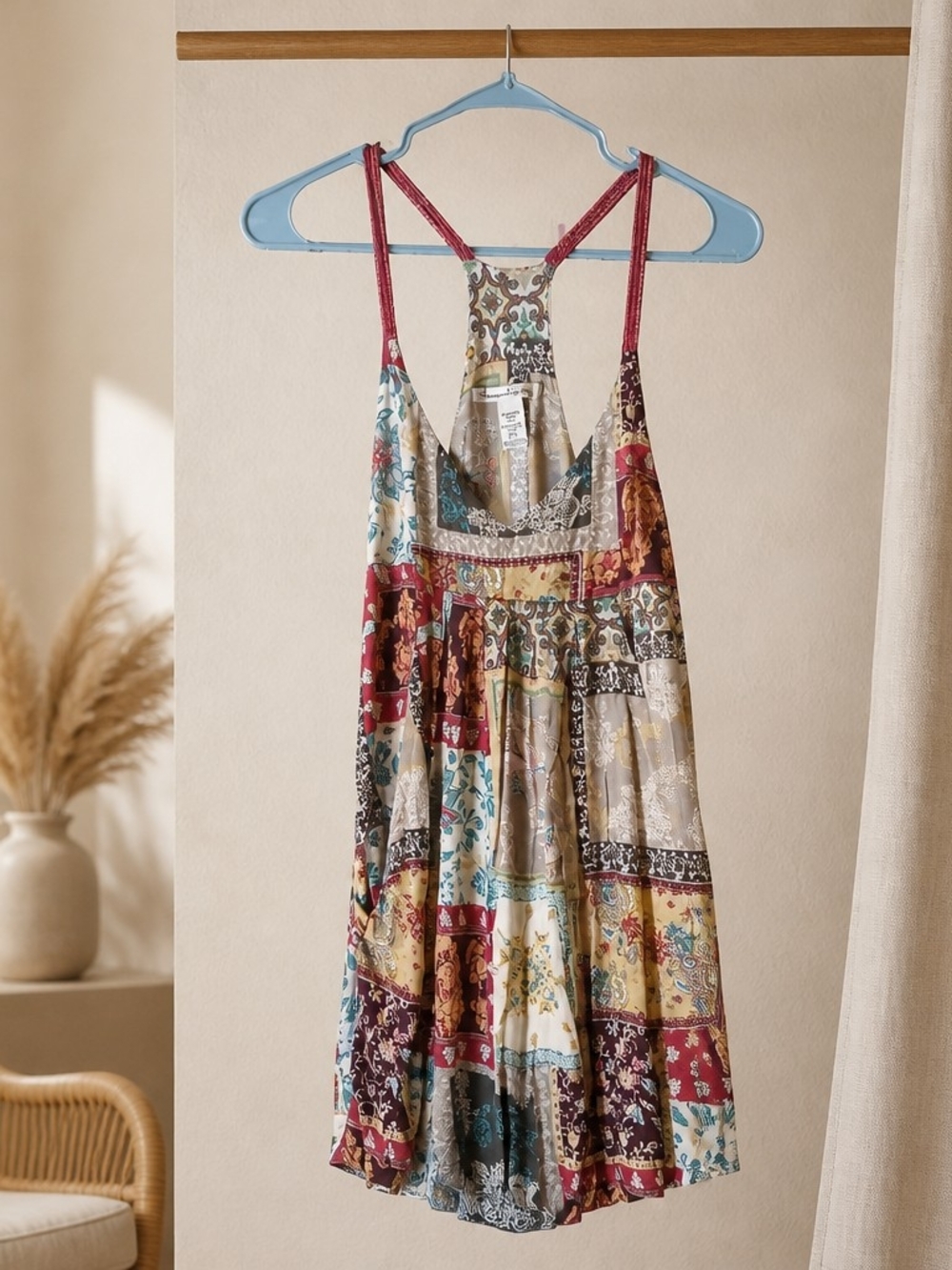 American Rag Floral Patchwork Tank Dress - Multicolor